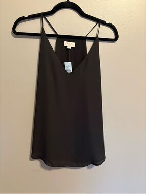 LOFT Black V-Neck Spaghetti Strap Camisole